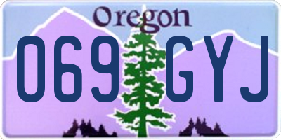 OR license plate 069GYJ