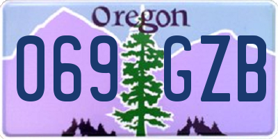 OR license plate 069GZB
