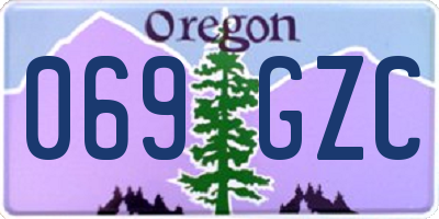 OR license plate 069GZC