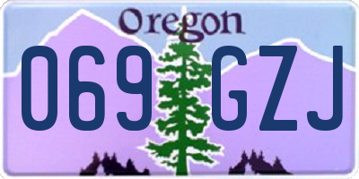 OR license plate 069GZJ