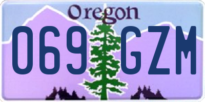 OR license plate 069GZM