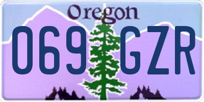 OR license plate 069GZR