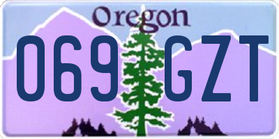OR license plate 069GZT