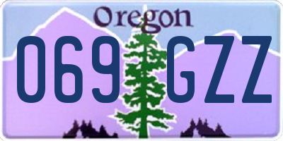 OR license plate 069GZZ