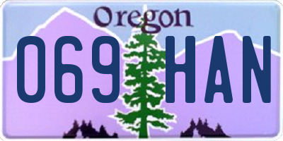 OR license plate 069HAN
