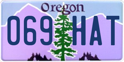 OR license plate 069HAT