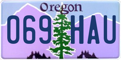 OR license plate 069HAU