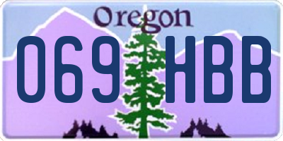 OR license plate 069HBB