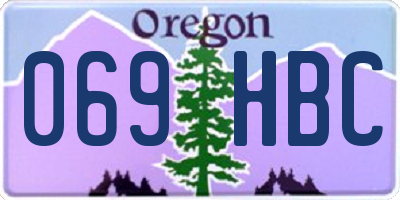 OR license plate 069HBC
