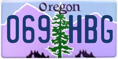 OR license plate 069HBG