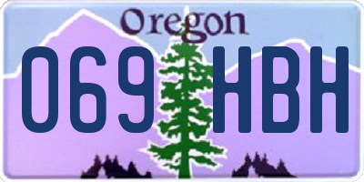 OR license plate 069HBH