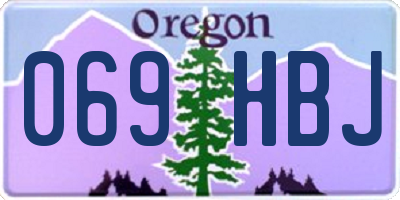 OR license plate 069HBJ