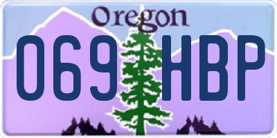 OR license plate 069HBP