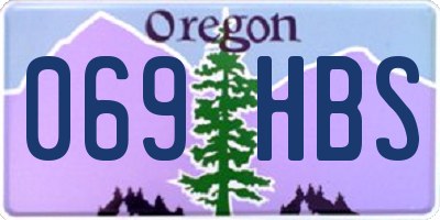 OR license plate 069HBS
