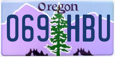 OR license plate 069HBU