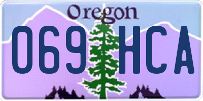 OR license plate 069HCA