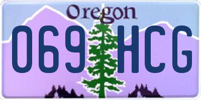 OR license plate 069HCG