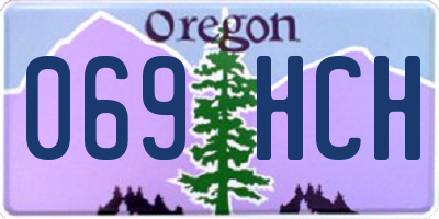 OR license plate 069HCH