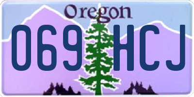 OR license plate 069HCJ