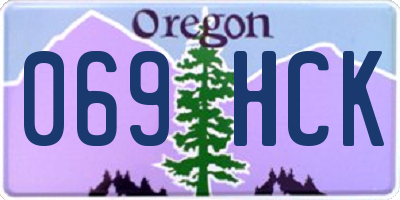 OR license plate 069HCK
