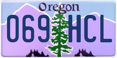 OR license plate 069HCL