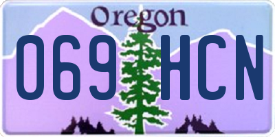 OR license plate 069HCN