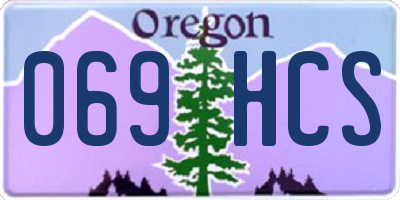 OR license plate 069HCS