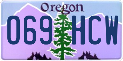 OR license plate 069HCW
