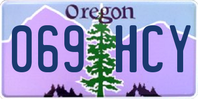 OR license plate 069HCY