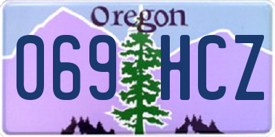 OR license plate 069HCZ