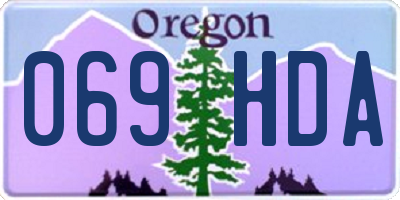 OR license plate 069HDA
