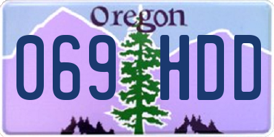 OR license plate 069HDD