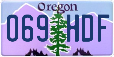 OR license plate 069HDF