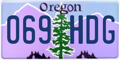 OR license plate 069HDG