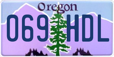 OR license plate 069HDL