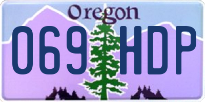 OR license plate 069HDP