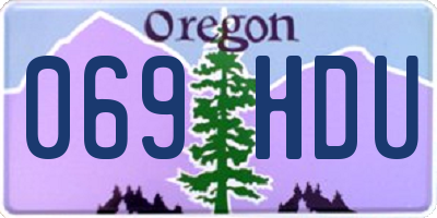 OR license plate 069HDU