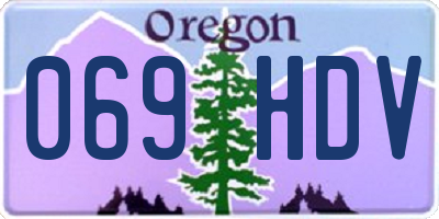 OR license plate 069HDV