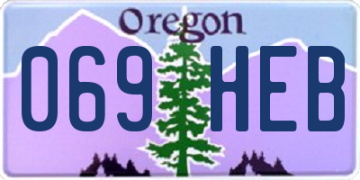 OR license plate 069HEB