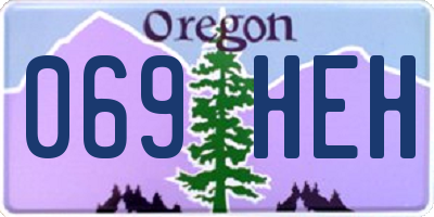 OR license plate 069HEH