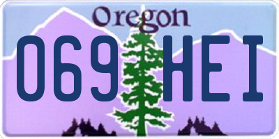 OR license plate 069HEI