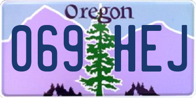 OR license plate 069HEJ