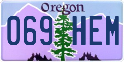 OR license plate 069HEM