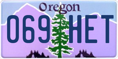OR license plate 069HET