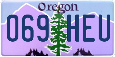 OR license plate 069HEU
