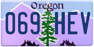 OR license plate 069HEV