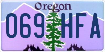 OR license plate 069HFA