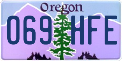 OR license plate 069HFE