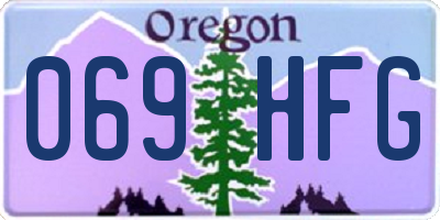 OR license plate 069HFG