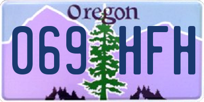 OR license plate 069HFH